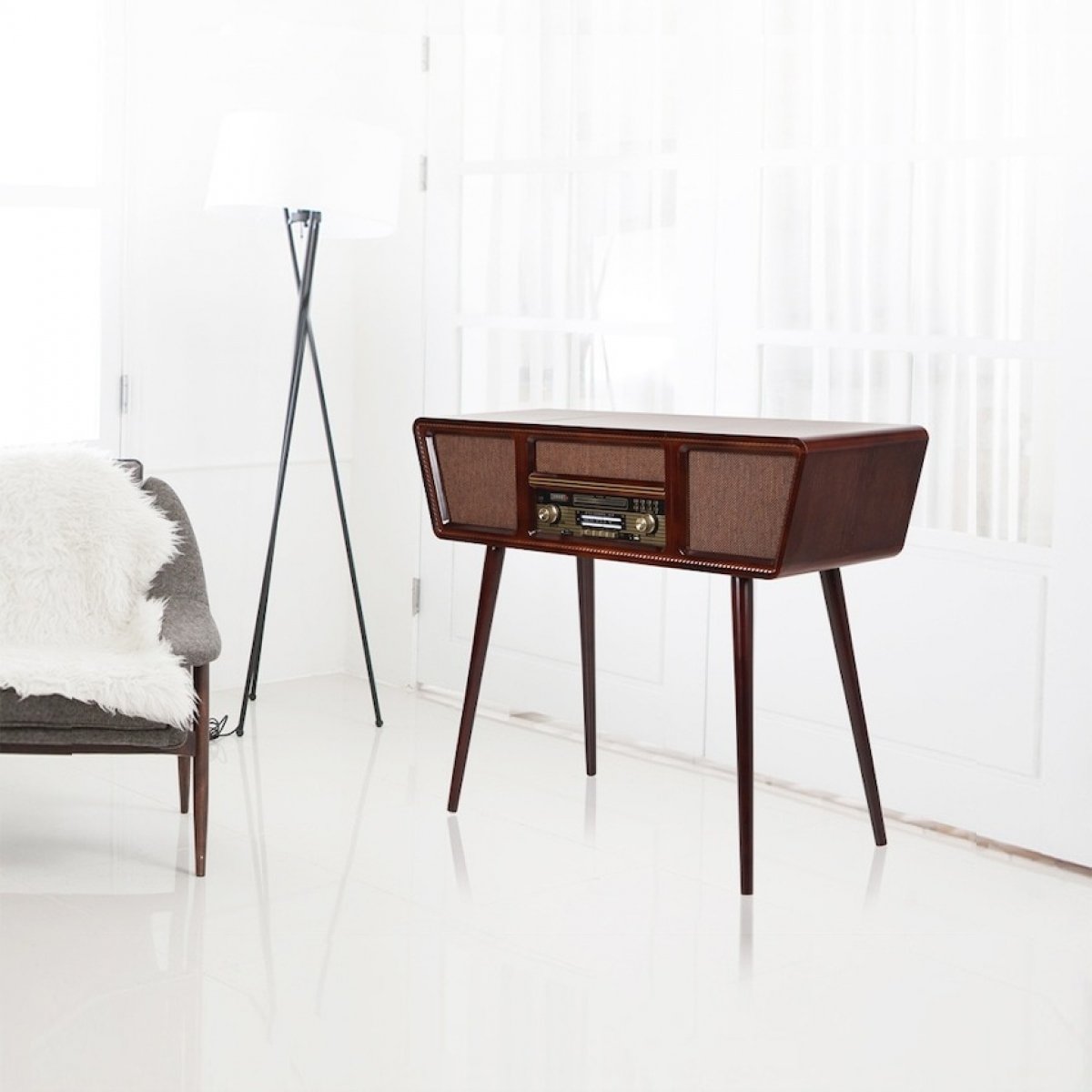 Salon Tipi Standlı Retro Pikap